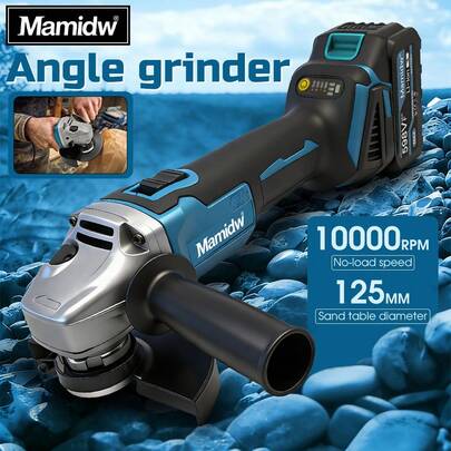 Mamidw 125mm/100mm 无刷电动角磨机，适用于 Makita 18V 电池，金属木材研磨抛光电动工具，裸机