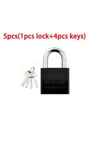(Heavy Duty Metal Padlock With 4 Keys) Indoor/Outdoor Weatherproof Security Lock | Rust-Resistant Brass Core, Dust Cover & Steel Chain - Suitable For Gates/Sheds/Cabinets/Cages (Single Lock Set), Perfect Christmas & New Year Gift - Multicolor - View 14