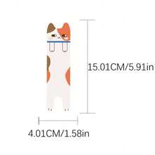 10个/20个/30个装卡通猫主题独特造型书签，创意学生文具