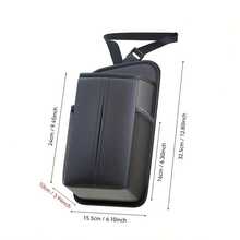 Multi-Functional Car Seat Side Organizer Bag - PU Leather Hanging Storage With Tissue Dispenser, Mesh Pockets For Phone And Pen - A - مشاهدة 11