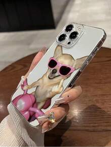 1个趣味狗狗彩绘加厚防震透明保护壳，兼容 16/11/16 Pro/16 Plus/16 Pro Max/16 e/15 Pro Max/13/14/12/XS/XR/7G/8P、Galaxy S25/S25 Plus/S25 Ultra/A16/A36/A26/A56/A50、11/12 Pro/12/12 X/13 Pro/14 Pro/15 Pro、Redmi 10/9/Note9/12c/Note11 Pro/Note8 Pro - 彩色 - 查看 6