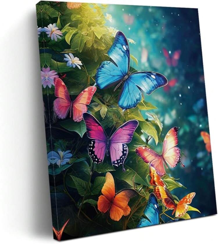 Decoración de mariposa linda, regalos de mariposa para mujeres y niñas, arte de pared en lienzo, impresiones estéticas, póster, pintura, obra de arte para el hogar, dormitorio, baño, habitación de niños y niñas. xIN,,Ready to Hangcuadros decorativos para sala,poster,con marco,posters,cuadros para la pared ,marcos para cuadros,cuadro,virgen de guadalupe,salascuadros decorativos para sala,poster,con marco,posters,cuadros para la pared ,marcos para cuadros,cuadro,virgen de guadalupe,salas - transparente - Añade 2