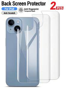 XINHONGYU 2片装高清高透钢化玻璃背膜，手机保护背膜钢化玻璃膜，兼容 17 Pro Max/17 Air/16E/16 Plus/16 Pro/16 Pro Max/15/14/13/12/11/X/8/7系列 - 無色 - 查看 23