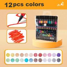 Multi-Color Art Supplies Set With Storage Box, Durable Plastic Art Tools Suitable For Sketching, Calligraphy, Handicrafts, Coloring Books - Ideal Christmas Gift