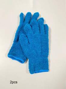 4只装超细纤维清洁手套 | 弹性透气，适用于客厅、卧室、浴室、厨房、汽车等场所的除尘和清洁。