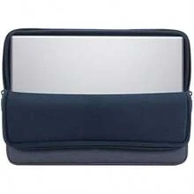 Rivacase 7703 Elegante Funda Azul p Pro 14 o Ultrabook 13.3". Fabricada con RPET Ecológico Reciclado, Resistente Agua, Doble Cierre, Protección Golpes Accidentales Colección Suzuka(default) - Multicolor - Ver 4