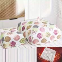 1pc Foldable Food Cover, Kitchen Dust Proof Dish Dome, Insulated Meal Warmer Cover, Oxford Cloth - Multicolor - View 4