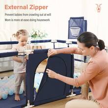 PANGDUBE Baby Bed Protection Rails - Blue - View 11