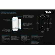 YoLink Sensor de puerta, sensor inalámbrico de 1/4 milla de mayor alcance del mundo inteligente para puerta de ventana y ventana funciona con Alexa IFTTT, sensor inteligente con monitor remoto notificaciones de aplicación recordatorio abierto – YoLink Hub requiere - 1 sensor de puerta - Ver 5