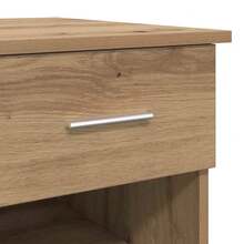 vidaXL Bureau Chêne artigianale 90 x 49 x 75 cm Bois d'ingénierie - Castano - Visualizzare 9