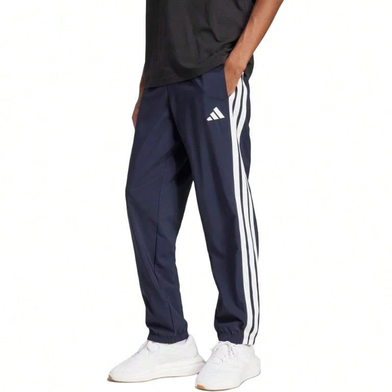 Quần thể thao adidas ESSENTIAL SFW24 kẻ sọc, dáng rộng, unisex, màu xanh mực huyền thoại. - màu đen - Xem 1