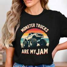 Monster TruC1KS Are My Jam T-S1Hirt, R Monster Truck S1Hirt, Off Road Truck Lover T1EE, Big Tire Truck Graphic T1EE, Mud B1Og Racing S1Hirt220G Heavyweight 100% Cotton Unisex T-Shirt.Spring & Summer & Fall Clothes For Women & Men. I For Daily Commutes, Outdoor Work, Gym Sessions,Festival, Or Laid-Back Weekends, This Offers A Structured Fit And Soft Feel. Whether Layered In Fall Or Worn Solo In Summer, It's Your All-Season Go-To For Comfort And Reliability. - Black - View 1
