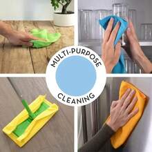 3/5/10 Pcs/Set Super Soft Microfiber Cleaning Sponge Set - Random Color, Suitable For Kitchen, Bathroom, General Household, Hotel, Dorm Cleaning. Furniture Supplier - Multicolor - View 3