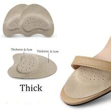 4pcs Sandals Anti-Slip Stickers Leather Forefoot Pad Women High Heels Pain Relief Insert Insoles Toe Cushion Foot Care Shoes Pad-ASDF - 杏色-6毫米 1對 - 查看 13