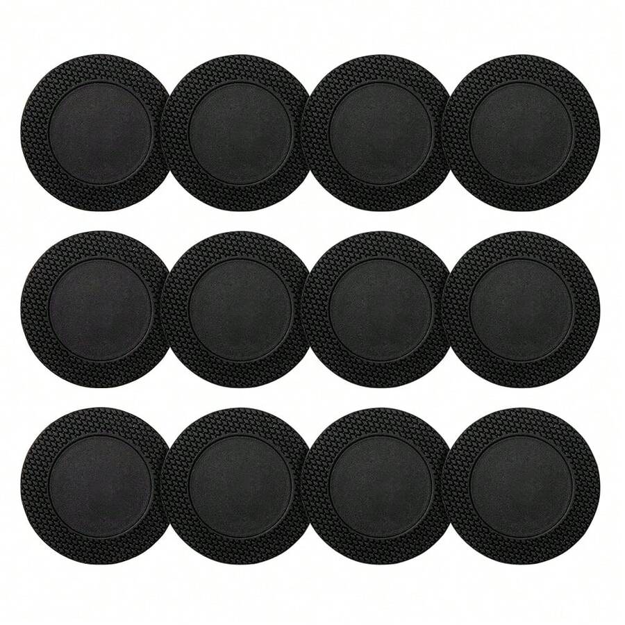 Silicone Bottom Protector For The Bottom Of Mugs And Other Containers With A Bottom Diameter Of 1.49\ 38 Mm, Multi-Use Non-Slip Mat(12pack - 黑色的 - 查看 1