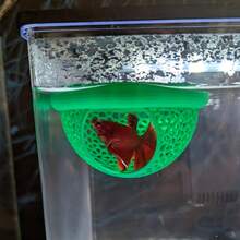 Floating Betta Fish Hammock Rest Bed, Plastic Mesh Lounger, Near-Surface Sleeping Spot For Betta, Guppy, Shrimp & Small Aquarium Fish - B - View 6