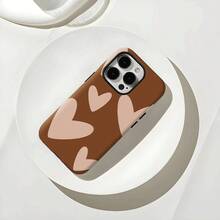 1 Funda Protectora 2 en 1 de Diseño de Moda de Corazón para el Día de San Valentín - Funda Protectora Duradera de Doble Capa, Resistente a Impactos, Compatible con iPhone 17, 16, 15, 14, 13, 12, 11, 8, 7, X, XS, XR, Plus, Air, Pro, Max, Mini, SE2, SE3, Regalo Perfecto de Año Nuevo para Amigos, Familia y Seres Queridos - Colores mixtos - Ver 2