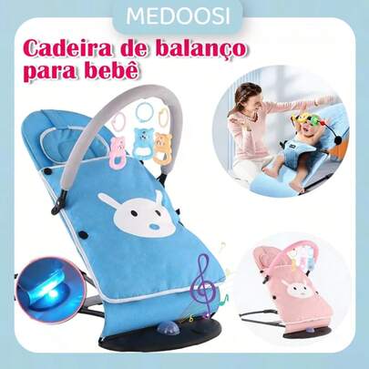 Cadeira de balanço para bebê, cadeira calmante para recém-nascidos, poltrona reclinável para bebê, berço para bebê, artefato para estimular o sono do bebê