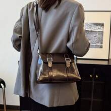 Bolso cruzado para mujer elegante y versátil diseño retro correa ajustable bolso de mensajero para primavera y verano bolso de hombro con estilo bohemio bolso bandolera de moda accesorio femenino - Café - Ver 3