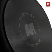 mhjULTRACHEF Olla de Hierro Fundido Esmaltado para Estufa y Horno Horno Holandés Cubierto de Hierro Fundido Dutch Oven Redonda Tamaño 24 cm Capacidad 3.8 Litros Negrasleeping Bags - 219354009 - Ver 8