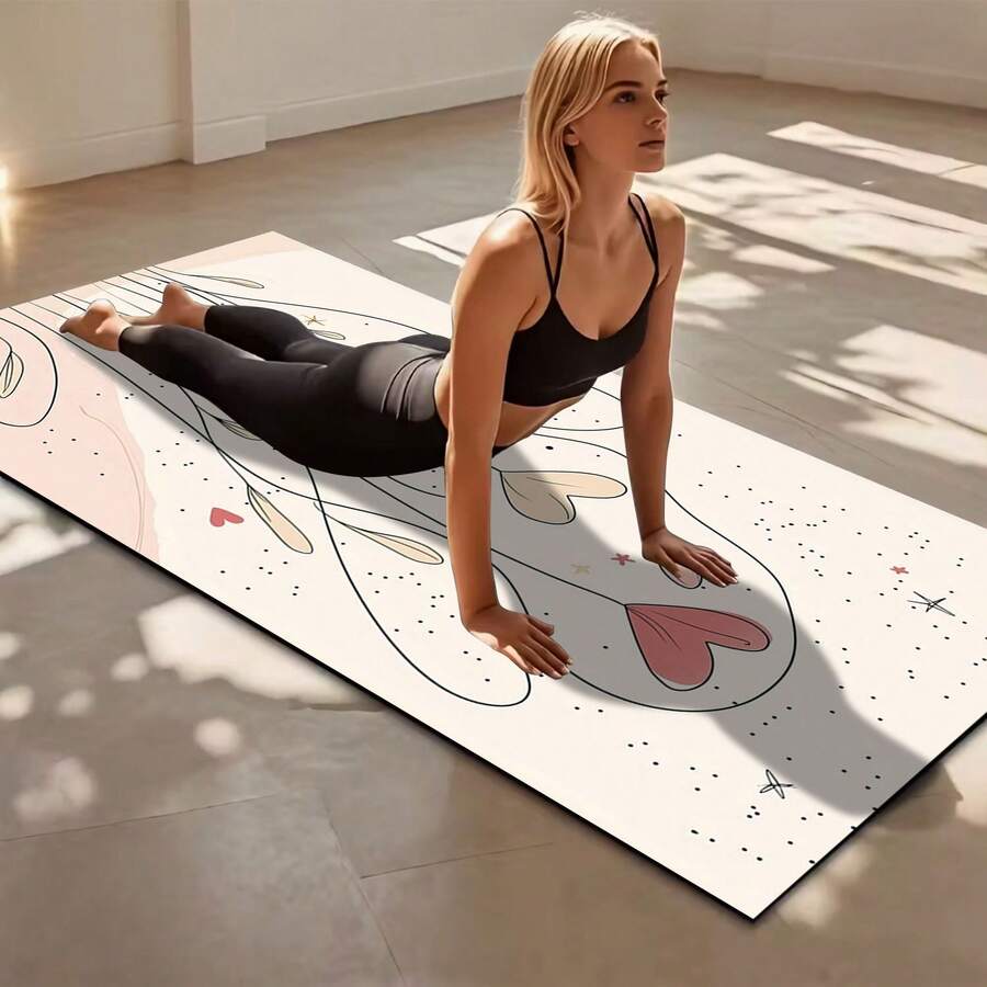 1pc Non-Slip Durable Squat Mat/Yoga Mat, Suitable For Home And Gym - Multicolor - View 1