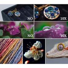 KnightX 37mm 52mm Macro Lens, 10X Close-Up Phone Clip, Aluminum Alloy, Universal Smartphone Camera Accessory - Multicolor - View 7