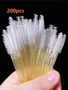 100/50pcs Eyelash Brushes, Mascara Brushes (With Container), Bendable Disposable Eyebrow Brushes, Eyelash Extension Brushes, Eyebrow Brushes, Castor Oil Brushes (Not All SKUs Are In Bottles) (Multiple Colors Available) - Multicolor - View 11