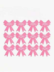 12个粉色蝴蝶结造型餐具夹 - 刀叉夹，适用于婚礼、周年纪念、情人节 - 浪漫餐桌装饰、晚宴用品、优雅餐具，易于使用 - 彩色 - 查看 8