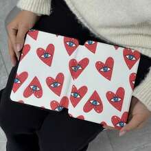 Husă de protecție pentru Kindle Reader, model tip carte cu inimă roșie imprimată față-verso, compatibilă cu Kindle Paperwhite 5/6/7, Paperwhite 10/11/12, Kindle (Colorsoft)/10/11/12 și alte modele populare, potrivită pentru naveta, la modă și elegantă, accesorii Kindle/husă de protecție Kindle/Ziua Îndrăgostiților - Multicolor - Vizualizare 3