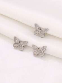 3 chiếc mặt dây chuyền hình bướm bằng thép không gỉ mạ vàng 18K, phụ kiện làm trang sức DIY. - mặt dây chuyền - Xem 16