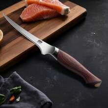 mhjCuchillo fileteador SHAN ZU de 7 pulgadas afilado como una navaja para deshuesar carne en acero japonés de alto carbono 10Cr15Mov. Cuchillo para pescado cocina profesional con hoja flexiblesleeping Bags - 219738057 - Ver 8