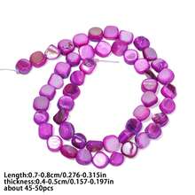 7-8mm Natural Colorful Shell Beads Asymmetric Shell Beads For Jewelry Making DIY Bracelet Necklace Accessories - Beads - View 22