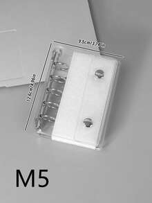 A6 A7 M5 透明活页夹，DIY 活页笔记本，封口条，可爱贴纸，贴纸笔记本，贴纸书，贴纸书架，贴纸书内芯，透明贴纸书活页夹，透明贴纸书，DIY 活页笔记本套装，文具，学习用品，返校用品 - 彩色 - 查看 10