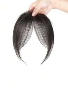女士夹式刘海，优雅直发合成夹式接发，高温丝直发片，蓬松侧刘海 - 优雅自然造型，高温丝材质，佩戴方便，时尚日常假发，时尚发饰 | 自然外观 | 简约风格，发夹，发卡，发夹，理发店美容旅行必备，美发产品，护发，发饰 - 彩色 - 查看 7