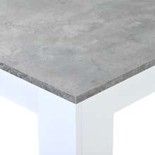 Dining Table With 2 Benches Dining Table Set For Kitchen, Dining Room, Small Space Artificial Marble (Grey And White) - Grey - View 3