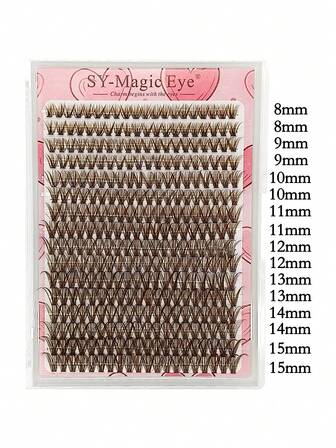 1盒棕色40D加厚绒面热熔接发