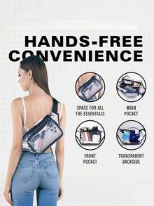 1pc Men's Sling Bag - Unisex Minimalist Versatile Bag - Men's Large Capacity Chest Bag - Japanese Backpack - Student Waist Bag Shoulder Bag , Vintage , Travel Bag - Multicolor - View 6