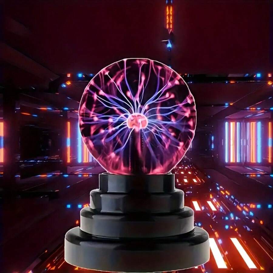 Bola mágica de ciencia ficción | Luz nocturna con luz LED alimentada por USB, control de botón, adecuada para entretenimiento, regalos de cumpleaños y festividades