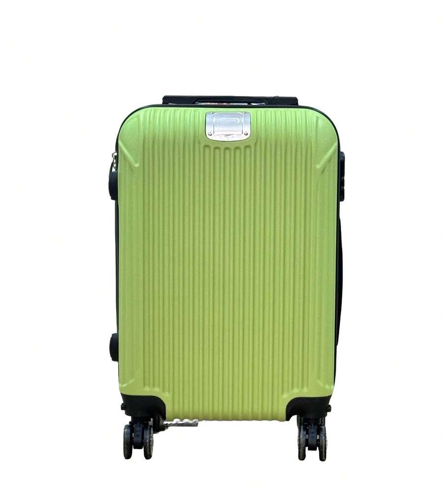 Maleta De Mano 20 Pulgadas Sin Documentar Asa Telescópica Candado De Combinación Dobles Llantas 360° Rigida  variedad de colores Asa Retráctil Dobles Llantas Desmontables Ligera Sin Documentar - VERDE MANZANA - Ver 1
