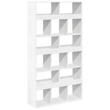 vidaXL Cloison de separation blanc 100x33x187.5 cm wood engineering - Bianco - Visualizzare 6