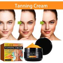 1 Unidad Crema Bronceadora Hidratante, Acelera Bronceado Solar en Playa, Mantiene Piel Suave y Tono Uniforme, Cuidado Diario para Bronceado Natural - Negro - Ver 10