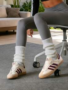 Adidas Unisex SAMBA OG Casual Sneakers In Wonderful White/Dark Red/Resin Yellow, JS3830 - Wonderful White/Dark Red/Resin Yellow - View 1