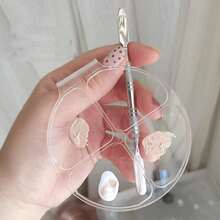 1 Set Makeup Hand Palette, Nail Art Color Mixing Palette, 4 Grids