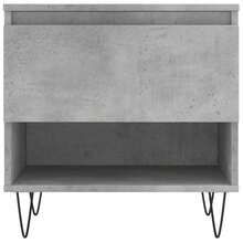 vidaXL Tables basses 2 pcs gris béton 50x46x50 cm bois d'ingénierie - Gris - Voir 6