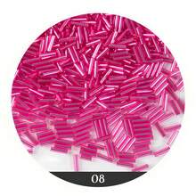 30gram Approx.900pcs Glass Bugle Beads,10 Colors Bugle Beads 1.8x6.8mm Glass Tube Beads Transparent Tube Seed Beads Bugle Spacer Beads For Earring Bracelet Necklace Jewelry DIY Craft Making - 1.8x6.8 Glass Tube Beads 30g-900pcs - View 7