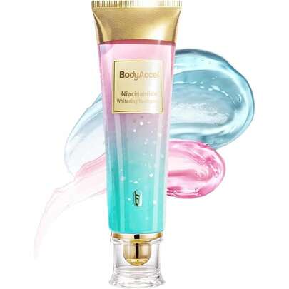 Niacinamide Whitening Toothpaste, Niacinamide Intensive Whitening Toothpaste With Natural Gentle Care Deep Stain Removal Clean Peach Flavor, Improves Gum Health, Fresh Breath