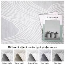 Modern Area Rug Washable Rug Contemporary Stripes Bedroom Carpet Soft Indoor Area Rugs For Living Room Low Pile Foldable Thin Rug Lightweight Aesthetic Rug Accent Floor Carpet, Grey - Grey - View 11