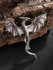 1PC New Product Personalized Men's Brooch Pin Jewelry Women's Accessories Alloy Viking Domineering Fire Dragon Retro Jewelry - Fashion - View 6