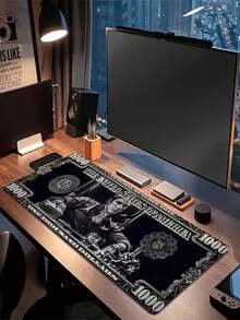 Large Gangster Style Gaming Mouse Pad - Non-Slip Rubber Base, Anti-Slip Surface, Washable Desk Mat, Suitable For PC, Laptop, Gaming - Durable Rubber Construction - Multicolor - View 4