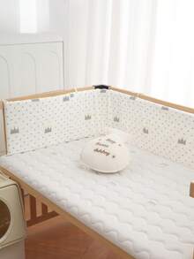 AIBOYING 1件装，尺寸可选65厘米/25.59英寸、120厘米/47.24英寸、140厘米/55.12英寸、200厘米/78.74英寸，婴儿床护栏，婴幼儿防摔床护栏，儿童床安全围栏，婴儿软垫，婴儿床保护罩，新生儿全方位婴儿床保护，通用婴儿床安全防撞垫，婴儿床护栏和护栏布套